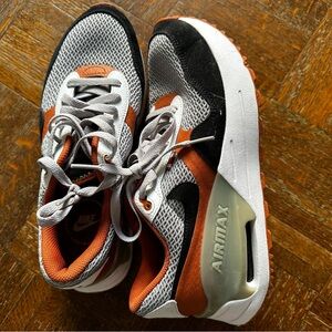 Nike Air Max Mesh Sneakers in Black, White, and Orange, Texas AM